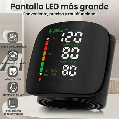 Monitor de presión arterial de muñeca